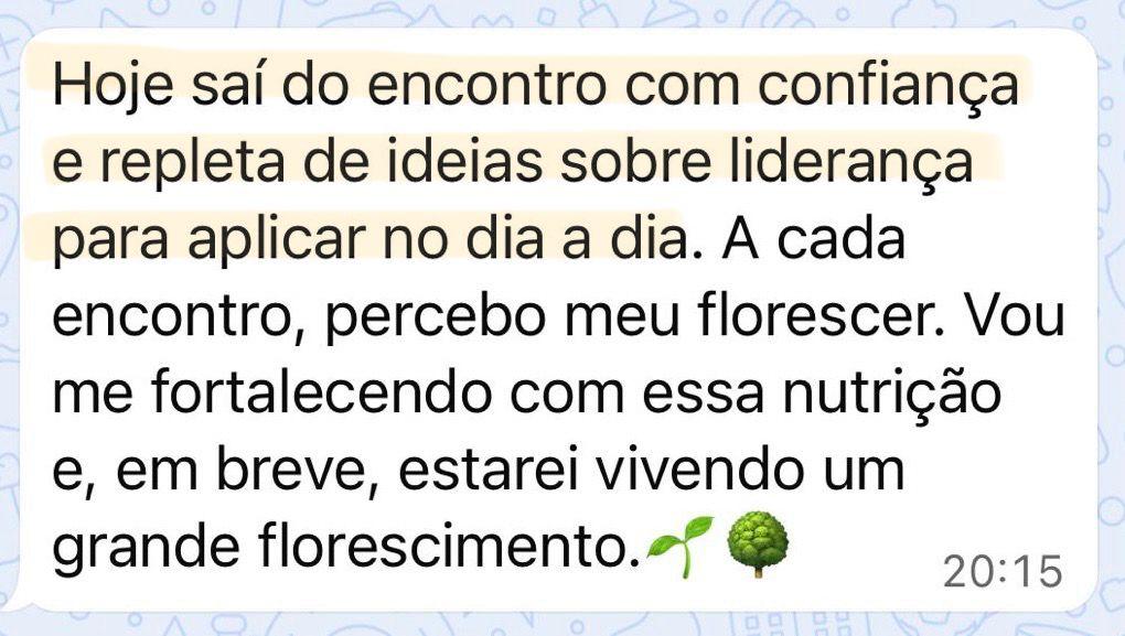 Depoimento de mentorada 1