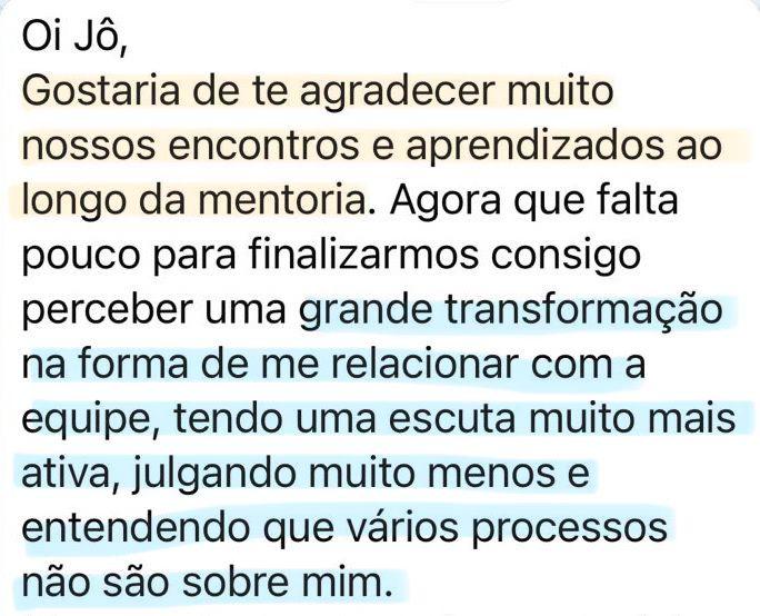 Depoimento de mentorada 2